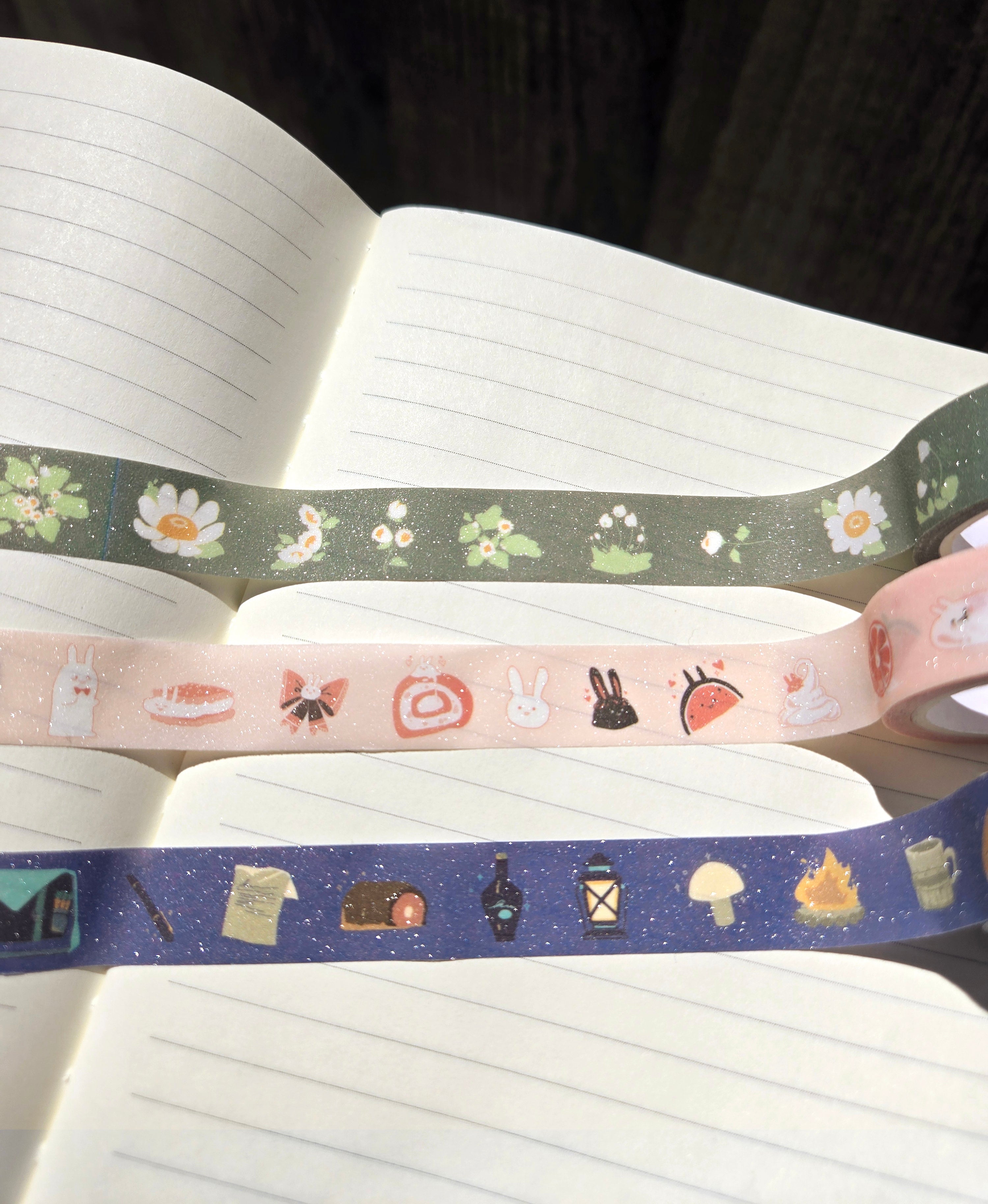 Chummy Glitter Masking Tapes