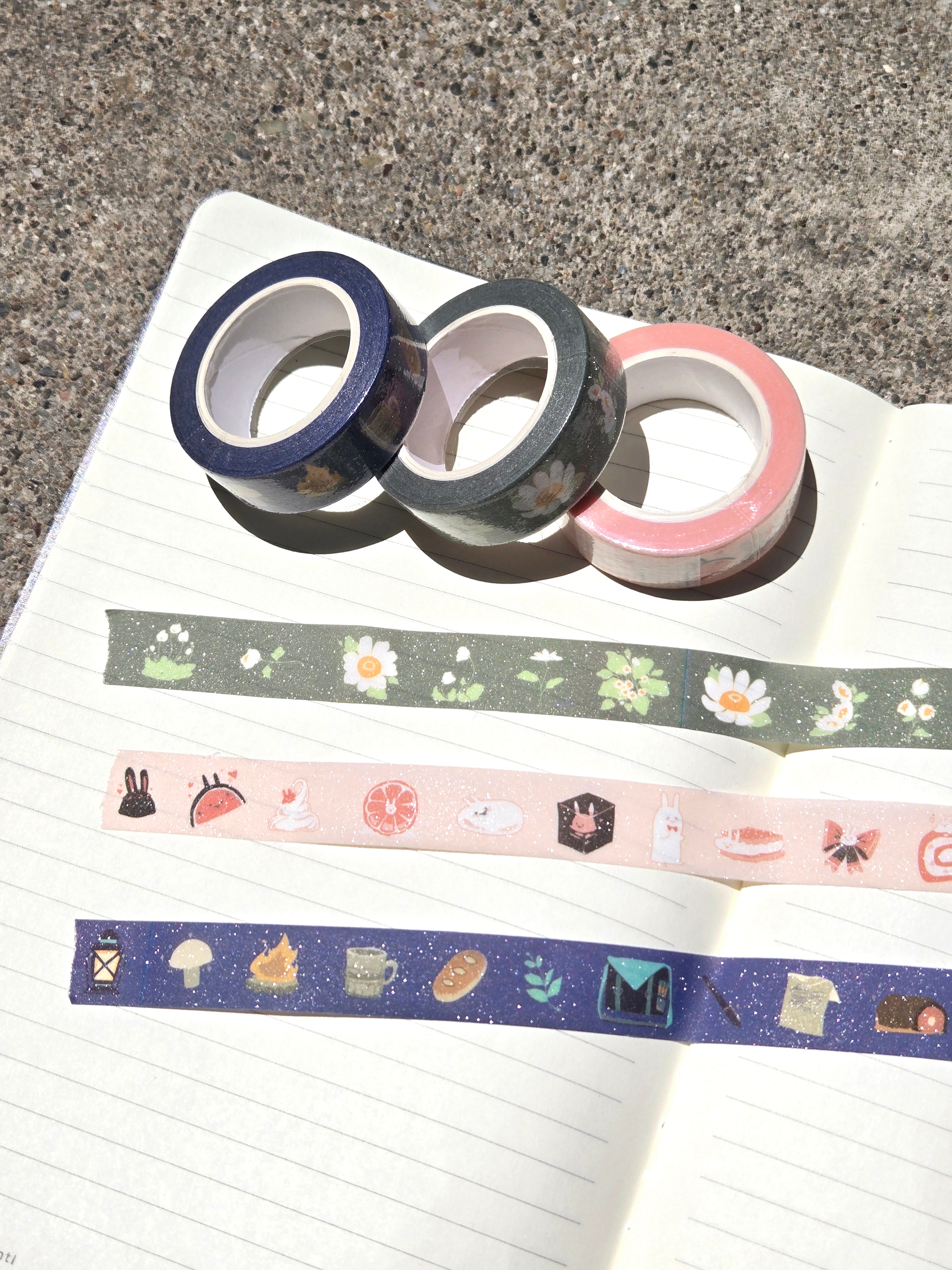 Chummy Glitter Masking Tapes