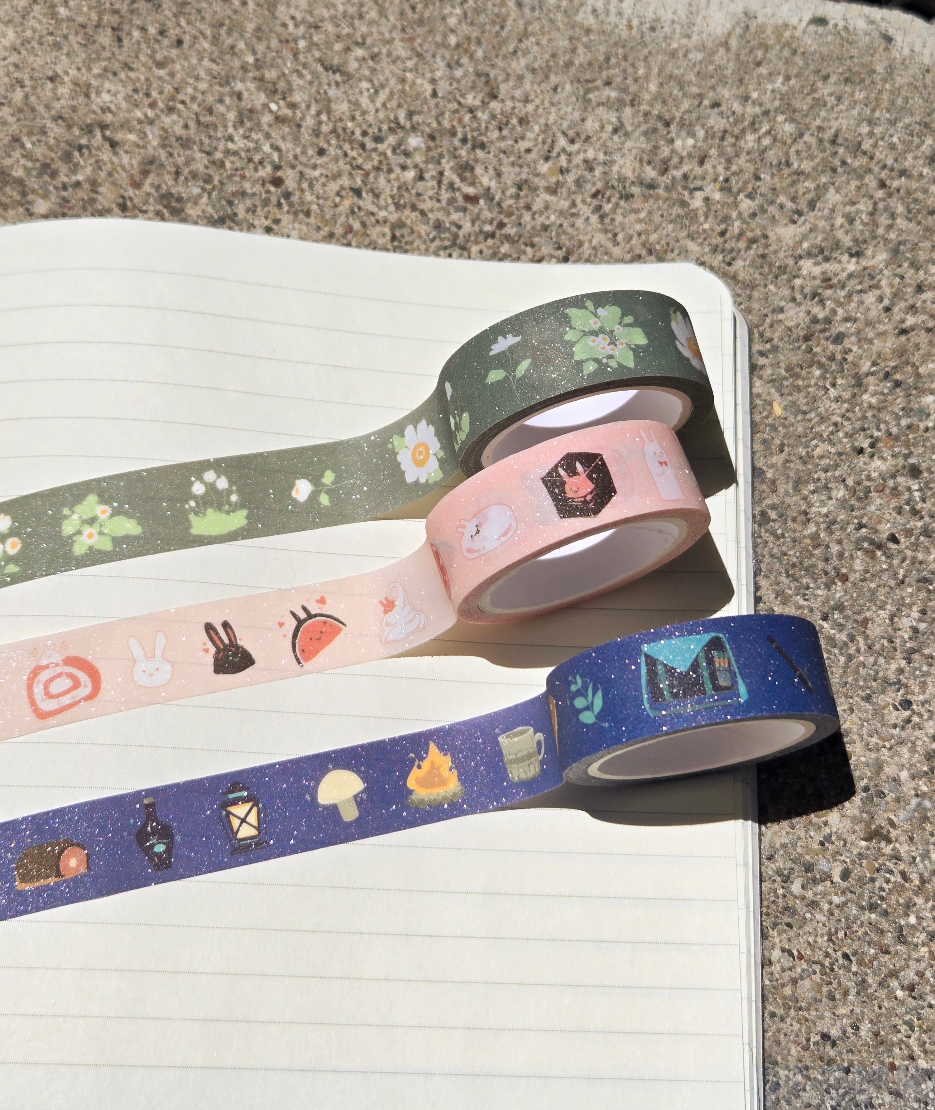 Chummy Glitter Masking Tapes