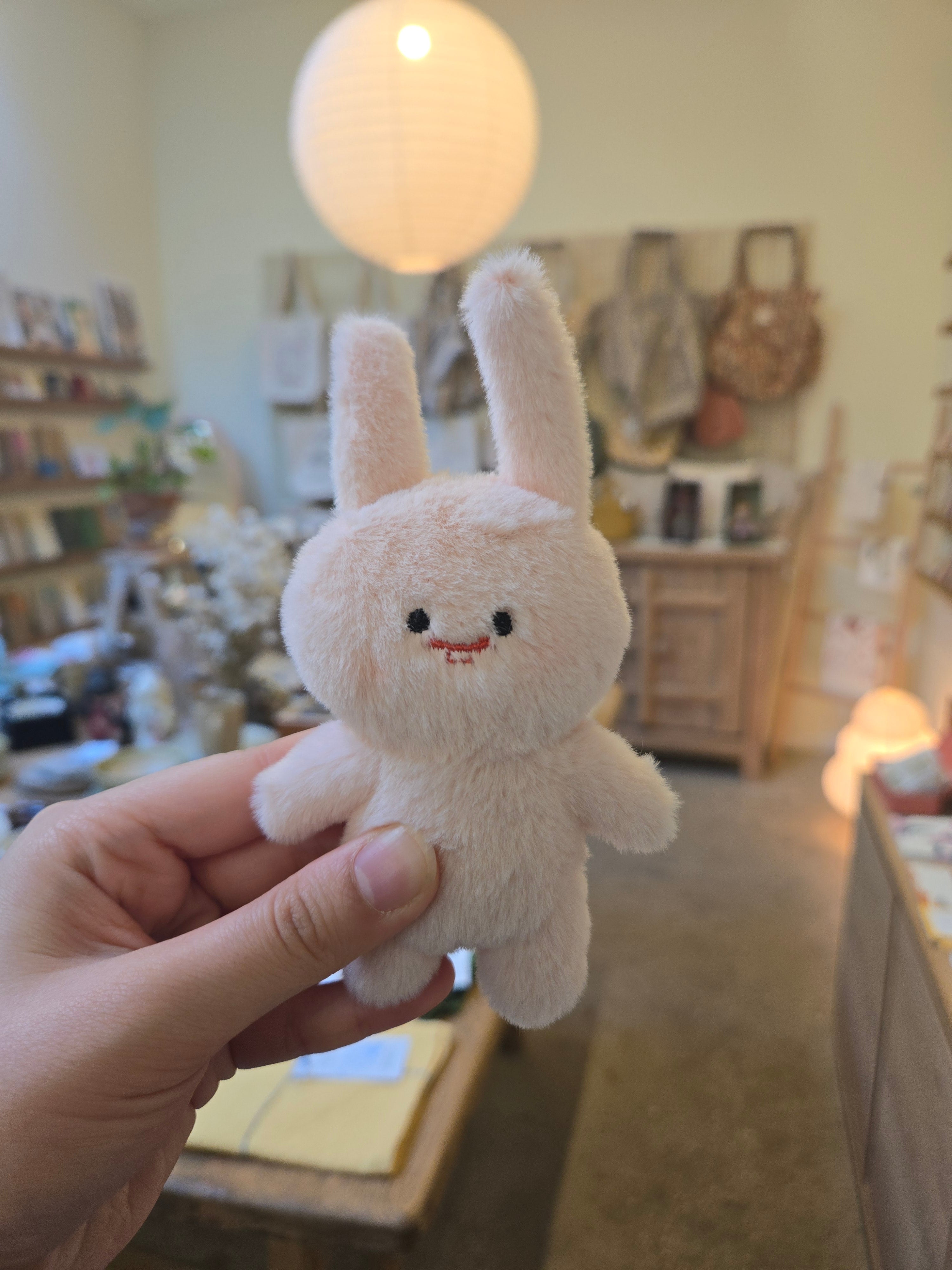 Chummy Bunny Plushie Keychain