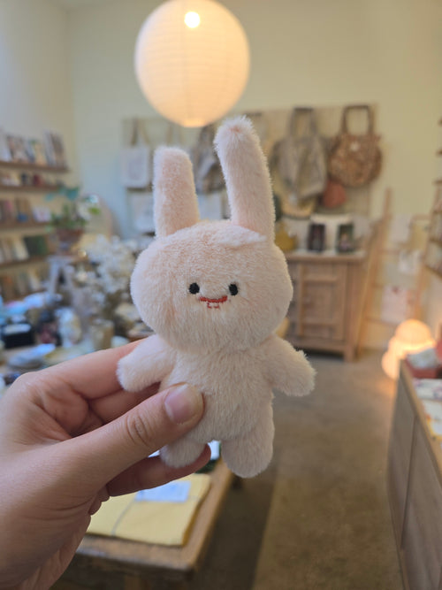 Chummy Bunny Plushie Keychain
