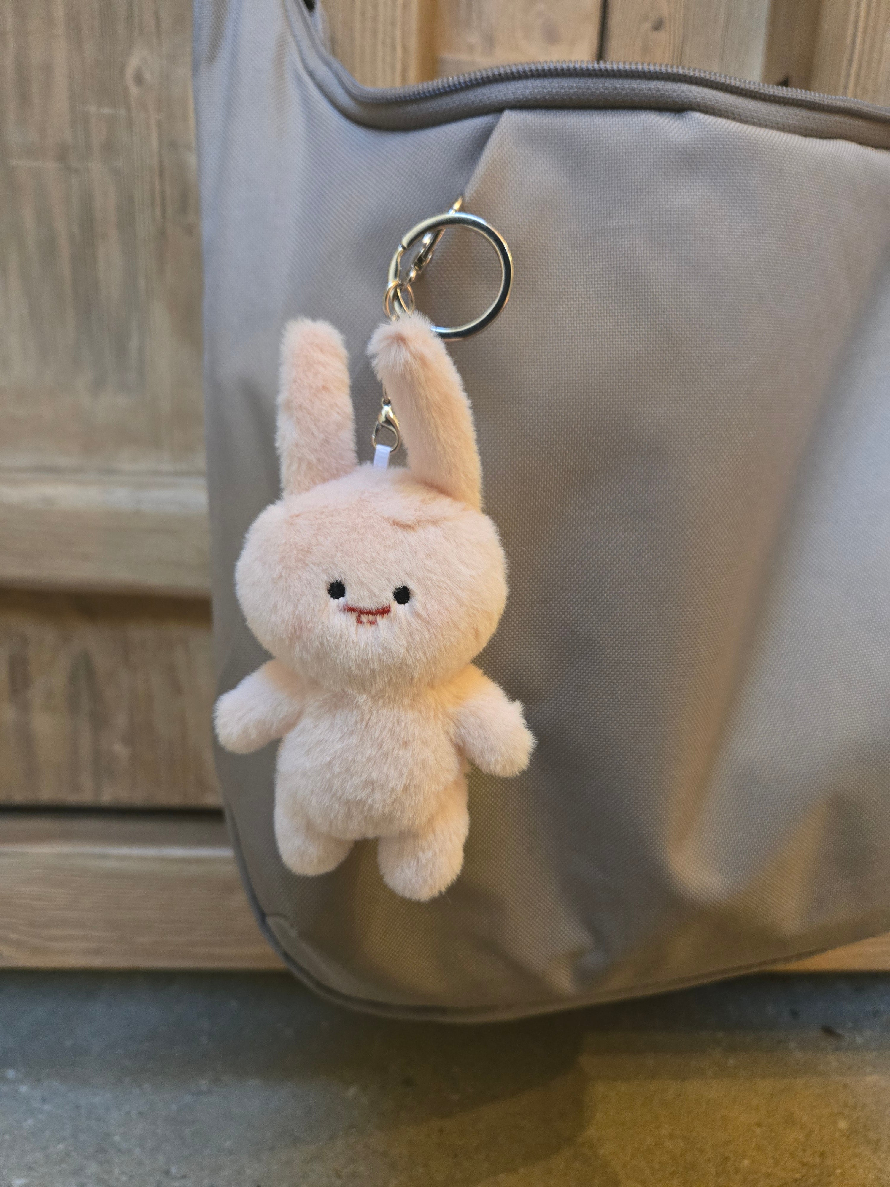 Chummy Bunny Plushie Keychain