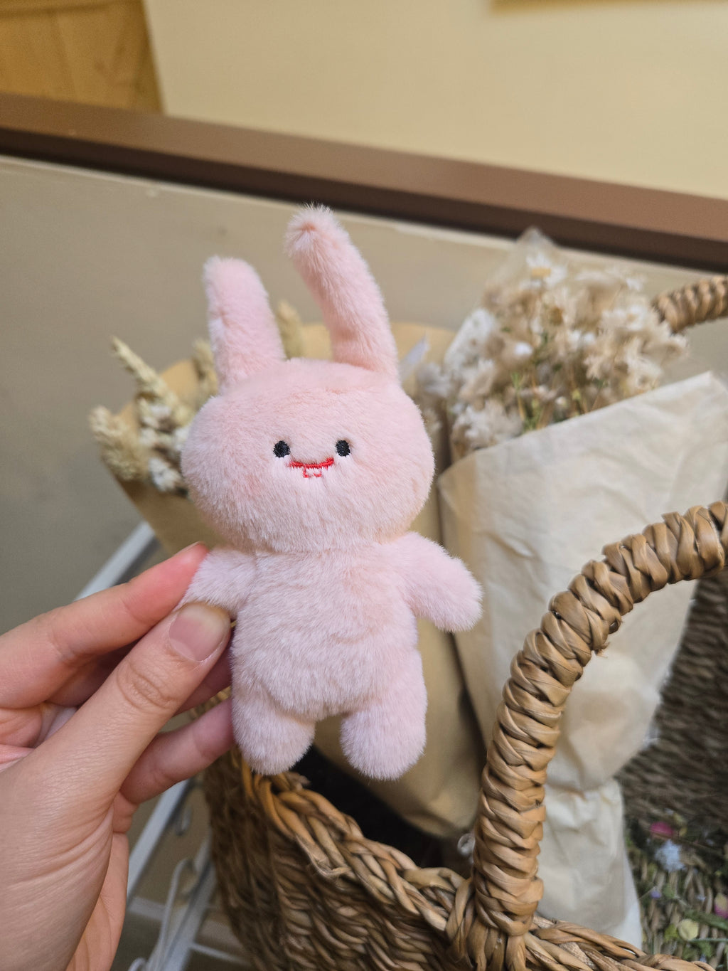 Chummy Bunny Plushie Keychain