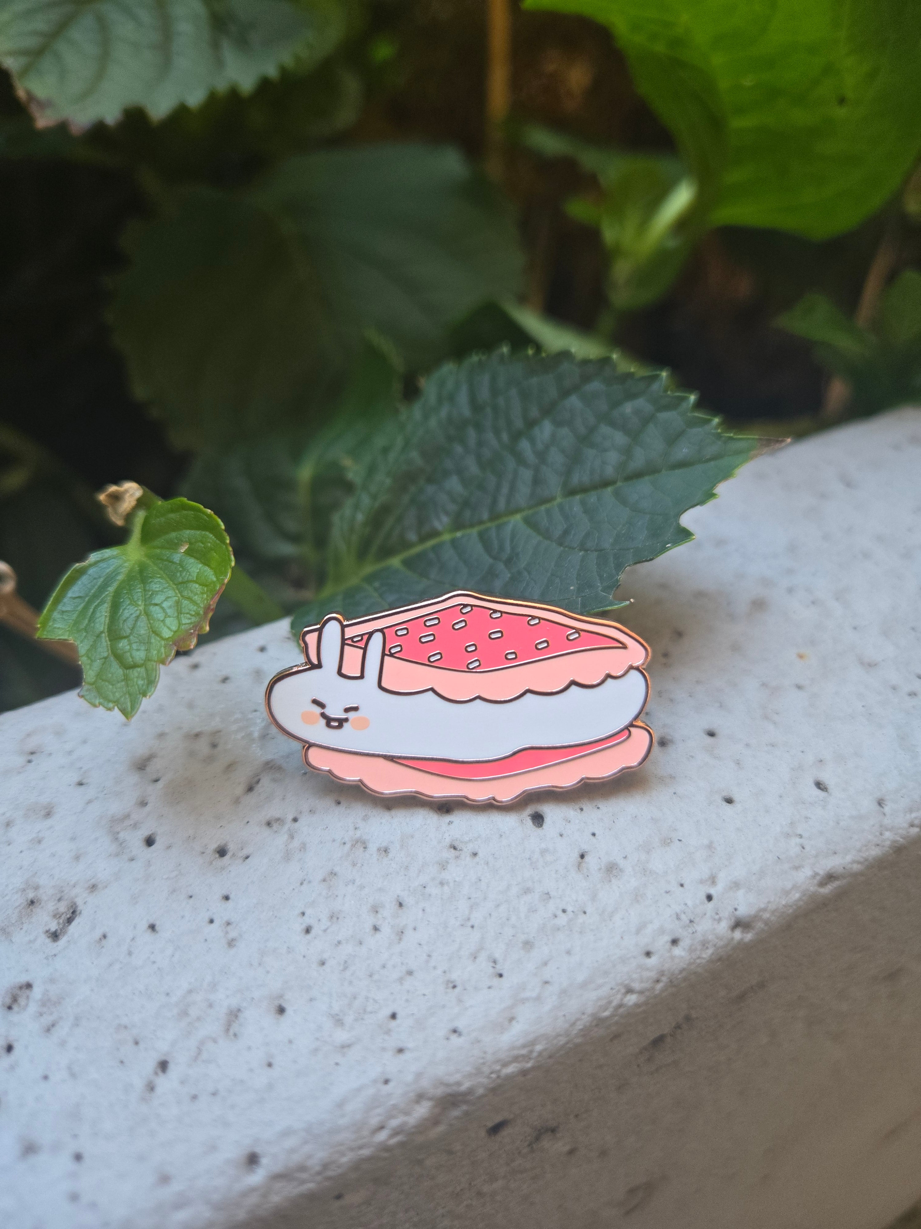 Chummy Strawberry S'mores Enamel Pin